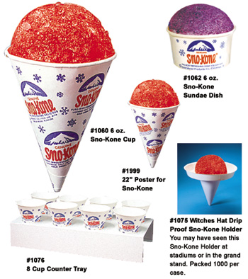 Sno-Kone Supplies